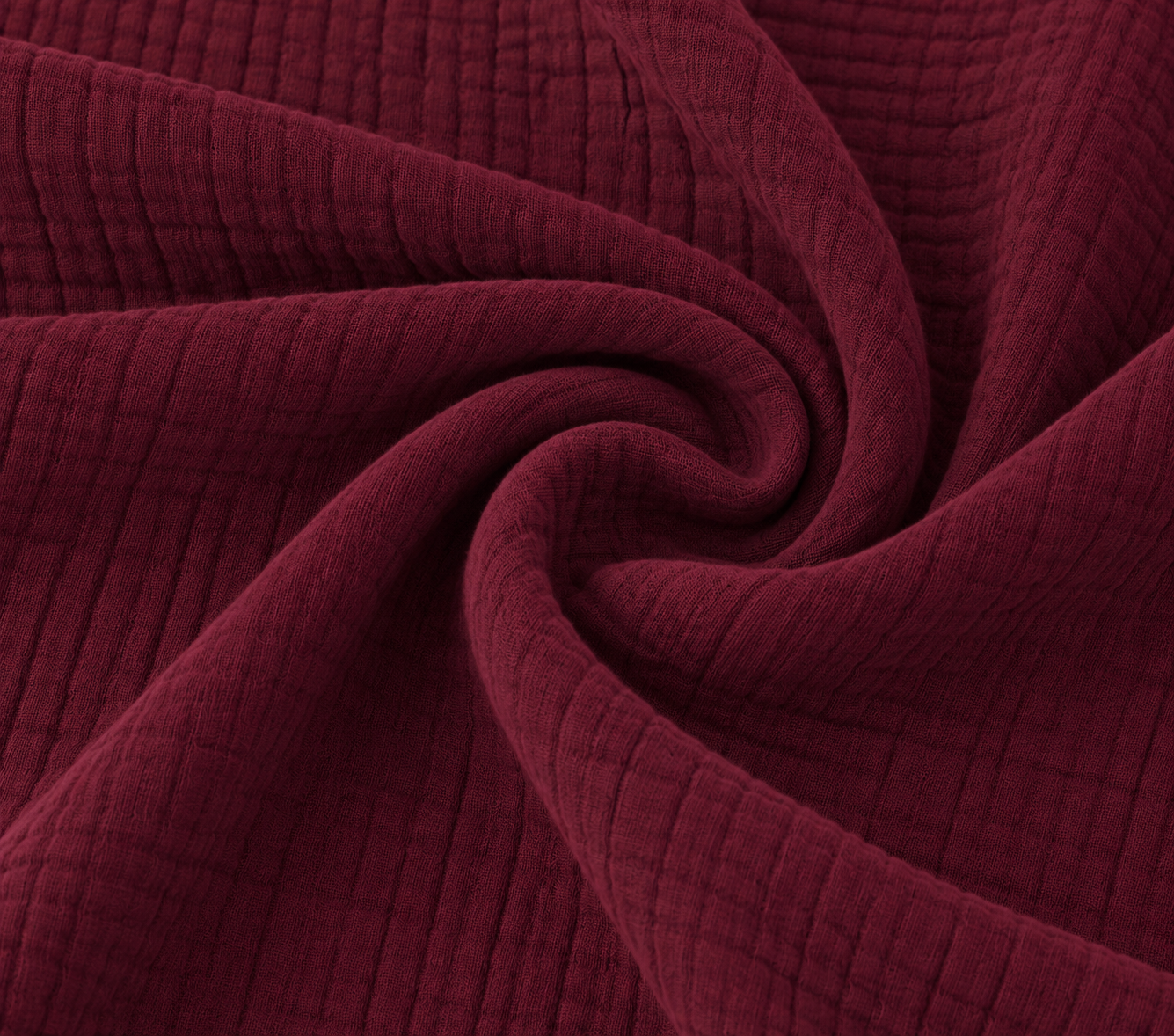 Father & Son Matching Long Sleeve Muslin Button Down - Maroon - Image 4
